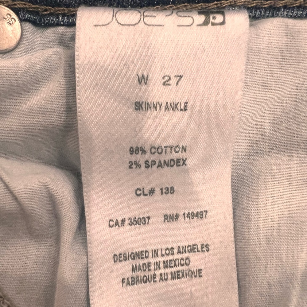 Distressed Dark Wash Joes Jeans - Picture 12 of 13